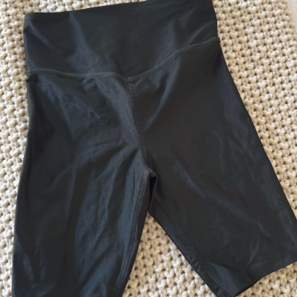 Forever 21 Black Bike Shorts with Elastic Waistband